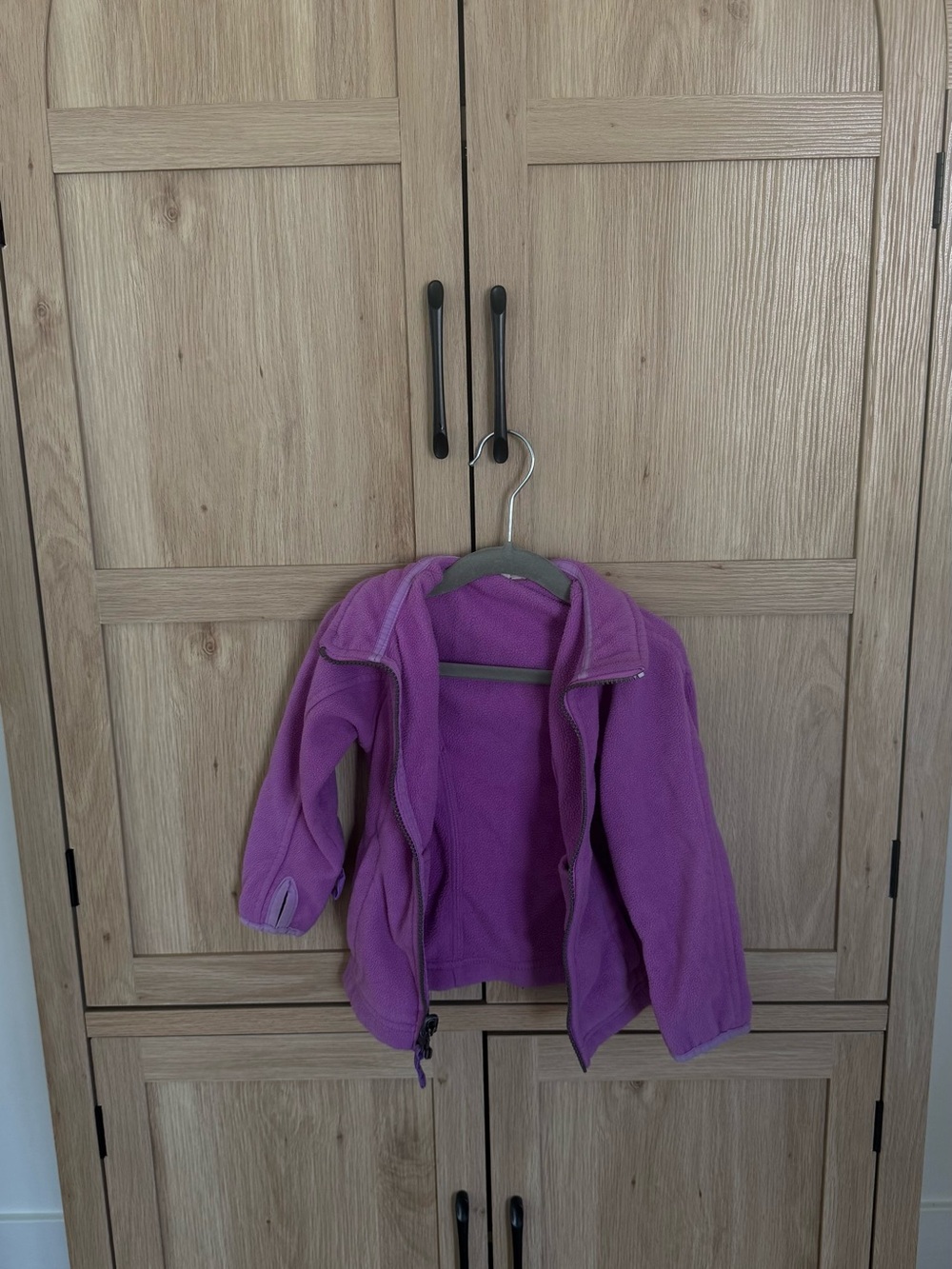 Lands' End Kids Purple Fleece Zip Hoodie